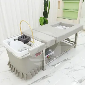 Factory Price Massage salon shampoo bed special fumigable multifunctional hydrotherapy circulating bed for barber shop