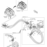 Katup Kontrol Utama DOOSAN SOLAR 220LC-V 225NLC-V 426-E0064 426-E0064B Distributor Hidrolik untuk Excavator Suku Cadang Asli