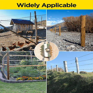 Clips de clôture robustes en acier au carbone <span class=keywords><strong>pour</strong></span> griffes de chat, 50 pièces/ensemble, attaches <span class=keywords><strong>pour</strong></span> <span class=keywords><strong>grillage</strong></span>, poteaux de clôture tissée, barrières, usage agricole et ranch - Product Image 5