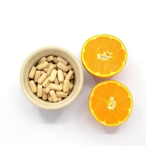 Suplemen kesehatan tablet Vitamin C tanpa rasa Vegetarian untuk dewasa