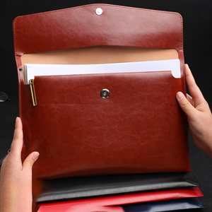 Sang Trọng PU Da Văn Phòng Kinh Doanh Tài Liệu Túi Phong Bì Tập Tin Tổ Chức Đơn Giản Thư Mục Tập Tin Cho Tài Liệu - Product Image 3