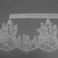 Dentelle extensible florale en nylon et élasthanne de 17 cm, directement de l'usine, pour lingerie et vêtements de mariée