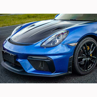 Convient pour 2012-2016 Porsche 718 981 Upgraded GT4 Style High Quality PP Carbon Fiber Body Kit
