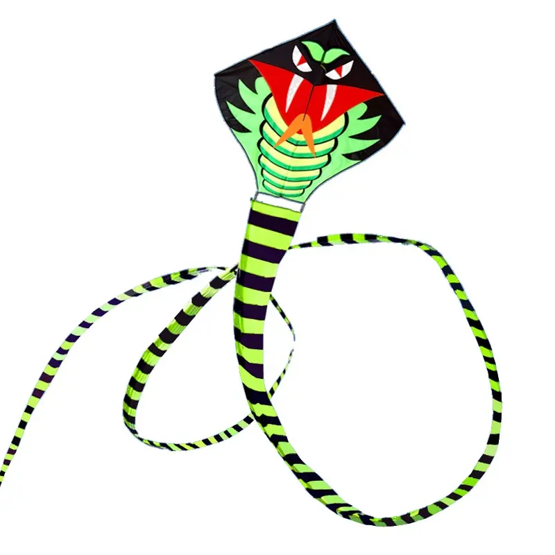 Customized Chinese beautiful colorful 3D snake delta Kite from weifang kite