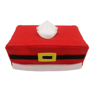 8031 <span class=keywords><strong>2025</strong></span> Thiết Kế Mới Hình Chữ Nhật Mô Hộp Bìa Giấy Khăn Ăn Chủ Cho Phòng Khách Nhà Xmas Trang Trí Nội Thất Màu Đỏ Giáng Sinh Mô Hộp - Product Image 1