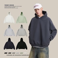 CATTEE Nouveau Sweat à Capuche Américain en Coton Floqué Respirant 420g pour Homme, Coupe Ample Printemps-Automne