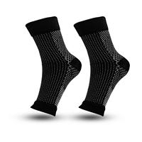 Chaussettes de compression sportives OEM pour femmes, chaussettes athlétiques à haute élasticité à bout ouvert pour le volley-ball et la course à pied