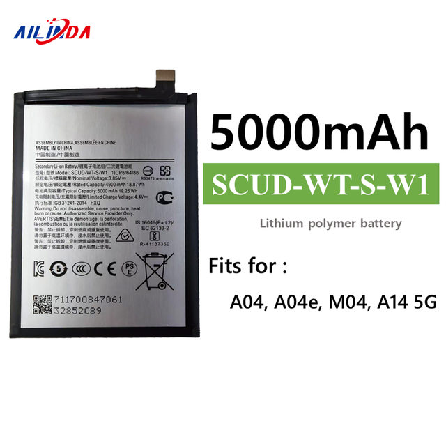 Brand New SCUD-WT-S-W1 Replacement Digital Battery for Samsung Galaxy A04 A14 5G F02s M04 A02 5g 5000mAh