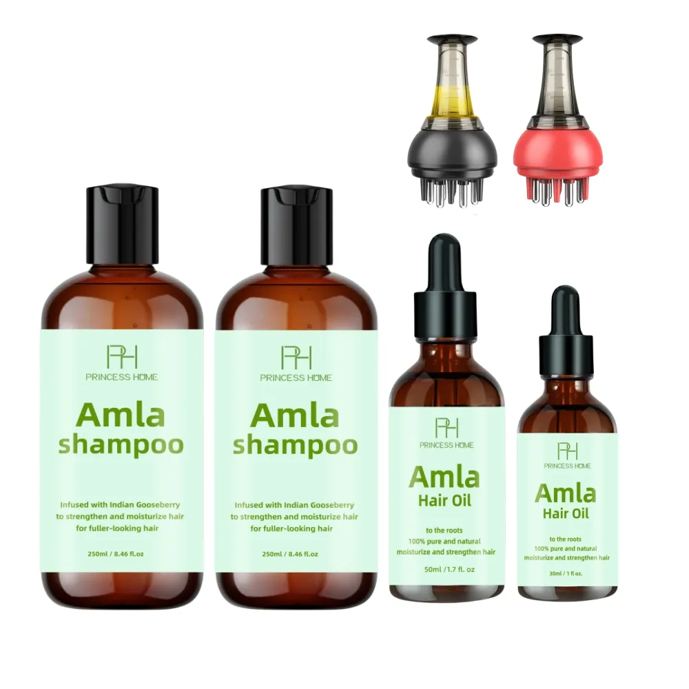 OEM/ODM lạnh ép tự nhiên tinh khiết Amla dầu da đầu điều trị hư hỏng sửa chữa Amla tóc dầu đặt dầu gội điều hòa Amla tóc dầu