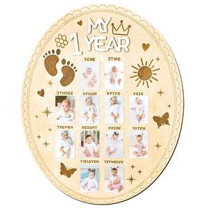 Cadre photo pour bébé Tailai, souvenir de <span class=keywords><strong>mon</strong></span> premier anniversaire, cadeau de naissance, souvenir, kit d'affichage multi-images de 12 mois, cadeau - Product Image 4