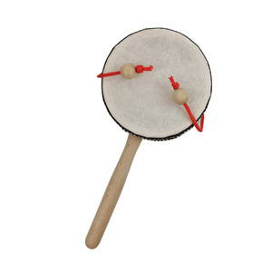 Tambor de madera de color natural para bebés y niños pequeños, juguete educativo, instrumento musical de 0 a 24 meses - Product Image 4