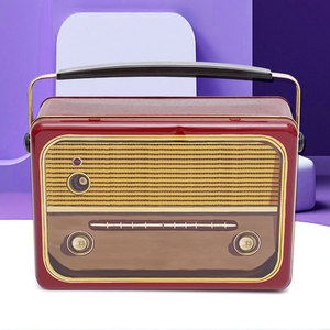 Tùy Chỉnh Hình Chữ Nhật Đài Phát Thanh Hình Thực Phẩm Cấp Hộp Thiếc Có Thể Tái Chế Kim Loại Cầm Tay Ăn Trưa Xử Lý <span class=keywords><strong>Tin</strong></span> Có Thể Cho Kẹo Cookie Vớ Quà Tặng - Product Image 2