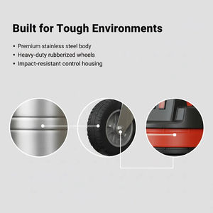 Aspirador Úmido/Seco de Baixo Ruído 69dB(A) 4500W para Limpeza de Poeira 80L 21kPa 420m³/h para Armazém Hotel Fábrica Shopping - Product Image 4