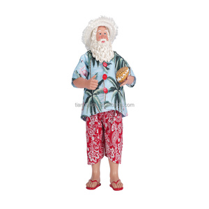 Babbo <span class=keywords><strong>Natale</strong></span> <span class=keywords><strong>di</strong></span> Lusso da 11 Pollici con Look Vacanziero e Salvagente Personalizzato in Poliestere e Tessuto da Collezione Ecologico - Product Image 4