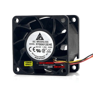 Ventilateur de refroidissement sans balais Delta FFB0612EHE 60 mm 12 V 1,2 A CC à haut débit d'air et double roulement à billes - Product Image 2