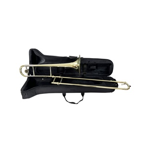 SEASOUND OEM <span class=keywords><strong>Trombone</strong></span> ténor doré de style <span class=keywords><strong>plat</strong></span> JYTB504 BB Tone en laiton Instrument de musique - Product Image 3