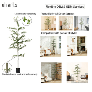 OH ARTS Faux <span class=keywords><strong>Olivier</strong></span> Noir Artificiel Shady Lady, Plante en Pot Réaliste à Feuilles Perpétuelles pour Intérieur, Extérieur, Salon, Jardin, Hôtel, Salle d'Exposition - Product Image 5