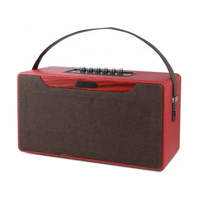 Sound Box Retro Boombox Audiophile Caixa De Som Retro Wood 120 Watt Altavoz Bluetooth Speaker Outdoor Partybox High Power