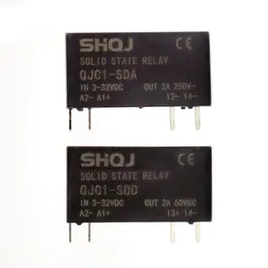 SHQJ SSR继电器QJC1-SDD dc-dc 2A 24v QJC1-SDA dc-ac 1NO，4针印刷电路板