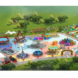 Solution de parc pour enfants non alimenté aire de jeu Design parc d'attractions pour enfants aire de jeux extérieure commerciale