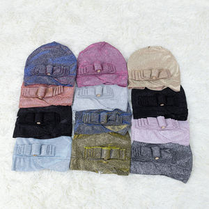 African Summer Turban Cap Glänzende Frauen hüte mit Big Drill <span class=keywords><strong>Nigerian</strong></span> Turban Gele - Product Image 5