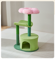 Arbre à chat en gros avec lit intégré, plateforme pour chat compacte pour petits espaces domestiques, disponible toute l'année pour les chats