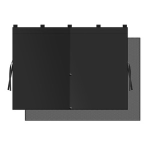 Pare-soleil de fenêtre de voiture en maille, tissu à ressort, double couche, rideau latéral, poche magnétique, tissu occultant, usage général - Product Image 1