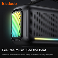 Haut-parleur portable Mcdodo 898 ZENO BassBoost 2 avec grand haut-parleur de 60 mm, son stéréo, V5.4, étanche IPX5, charge rapide USB-C 4000 mAh