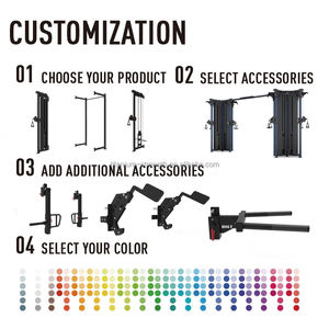 W6150-S1 Equipo de Fuerza para Gimnasio Máquina de Polea Ajustable Sencilla y Doble Selección de Carga con Pin OEM Máquina de Cruce de Cables - Product Image 4