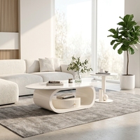 Table basse en bois pour salon, mobilier de maison moderne, combinaison circulaire, écologique, durable, facile à nettoyer, luxe léger, minimaliste