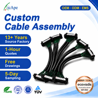 Câble coaxial micro LVDS eDP 51 broches 0,5 mm personnalisé OEM, assemblage de faisceau de câbles 5,4 Gbit/s pour écrans LCD industriels de téléviseurs et d'ordinateurs