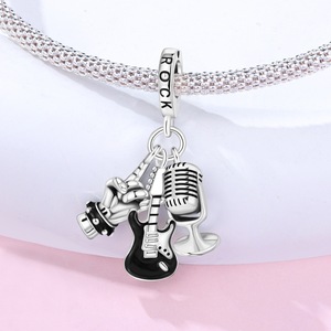 จี้ทองแดงทันสมัยสำหรับทำเครื่องประดับ DIY สร้อยข้อมือ สร้อยคอ ธีมดนตรี กีฬา ท่องเที่ยว ชีวิตประจำวัน ชุบทอง ขายส่ง เป็นของขวัญ - Product Image 5