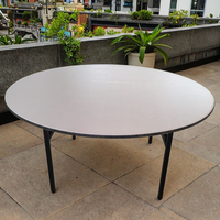 Offres Spéciales pas cher prix durable de haute qualité 10 personnes Table ronde pliante Banquet Table pliante