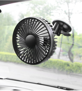 Ventilateur de refroidissement de voiture USB électrique 5V portable avec fonction automatique à 3 vitesses, faible bruit, en plastique, ventilateur de voiture portable - Product Image 2