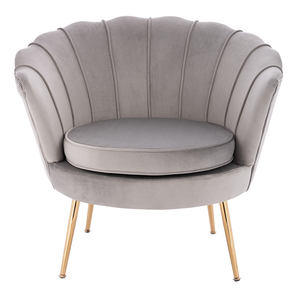 High Quality Modern Elegant Soft <strong>Flower</strong> Golden Leg Armchair Oversized Accent <strong>Arm</strong> <strong>Chair</strong> - Product Image 2