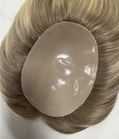 Topper capillaire en cheveux naturels pour cheveux clairsemés, base en PU, toupet en cheveux vierges Remy, cuir chevelu naturel, nœuds blanchis, toppeur doux