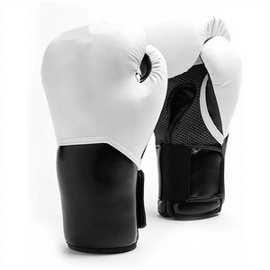 MUDASSAR SPORTS Professional High Quality MMA Training <b>Gloves</b> Hook Loop Closure Mid <b>Weight</b> Gold Cowhide Leather Shell Boxing - Product Image 2