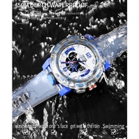 Reloj Smael 8058, Gran Venta, Analógico Digital, Deportivo, Electrónico, para Hombre, con Calendario Completo