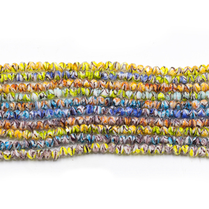Gros Stock 8*6mm <span class=keywords><strong>Couleurs</strong></span> Mélangées Cristal <span class=keywords><strong>et</strong></span> Lampwork Perles Rondes En Vrac pour DIY Fabrication de Bijoux Bracelets - Product Image 3