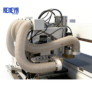 REMEYA Máquina perforadora CNC con servomotor para cerraduras de puertas, orificios de bisagra, ranuras para cierres de puertas, asas de ranura, quillas de aluminio y 5 superficies - Product Image 6
