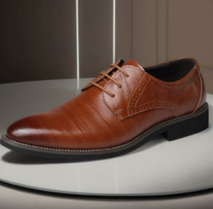 Zapatos Oxford Negros con Puntera Reforzada para Hombre, con Cordones, Formales, para Negocios y Caminar - Product Image 3