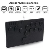 Flatbox Arcade Fight Stick Mini Hitbox Boutons Style Hot SWAP Kailh Switch Arcade Stick Controller Pico GP2040-CE Pour PC/PS4/NS