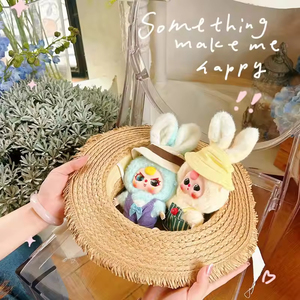Original Hot Baby Three Macaron Rabbit Authentic Plush Toys Official <b>Blind</b> Box Cute Exciting Vinyl Face Mystery Box - Product Image 5