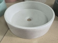 Baignoires en ciment de forme ronde en gros, baignoire en ciment pour la maison