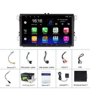 9 pollici Car Stereo Android per VW <span class=keywords><strong>Volkswagen</strong></span> Skoda <span class=keywords><strong>Golf</strong></span> 5 <span class=keywords><strong>Golf</strong></span> 6 Polo Passat B5 B6 Jetta Sede 2 Din GPS WIFI Specchio di Collegamento Della Macchina Fotografica - Product Image 6