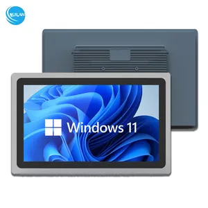 חלון תעשייתי OS מחשב ללא מאוורר 18.5 אינץ' משובץ ip65 עמיד למים הכל במחשב קיוסק מסך מגע פאנל מחשב