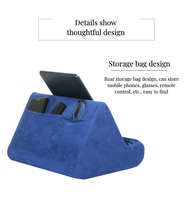 Support universel de coussin de tablette multi-angle doux en microfibre multiple pour livre d'enfant, support d'oreiller de tablette pour ipad