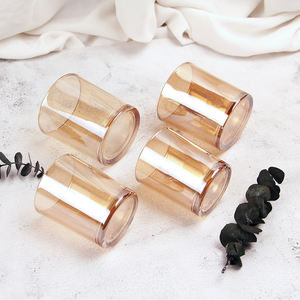 Barattoli in Vetro Iridescente con Fondo Rotondo per Candele, Contenitori Vuoti per Candele Fai-da-Te, Decorazioni Matrimoniali e Forniture per Artigianato Domestico - Product Image 4