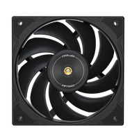 COOLLEO V28-B12 Vente flash Ventilateur de refroidissement d'eau pour processeur 120 mm 4 broches Ventilateur d'ordinateur avec contrôleur LED Ensemble de télécommande pour jeux 5V