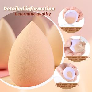 Oeuf de beauté personnalisé sans latex cosmétique maquillage mélangeur sans latex merveille sans latex maquillage éponge bouffée - Product Image 3